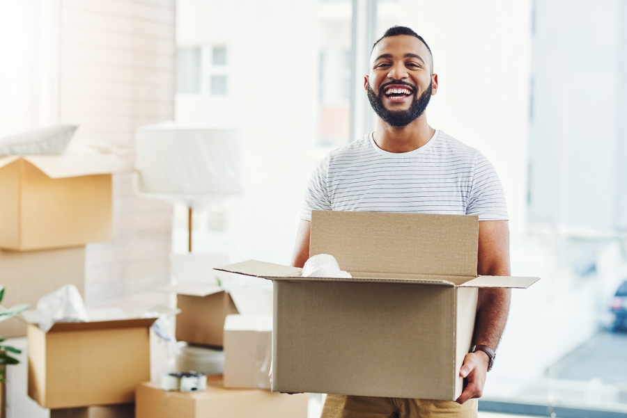 Man holding a box